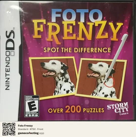 Foto Frenzy Nintendo DS, NTSC box front
