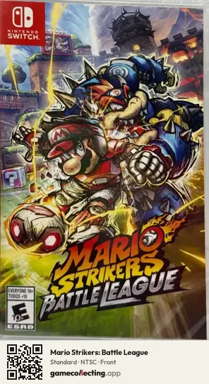 Mario Strikers: Battle League Nintendo Switch, NTSC box front