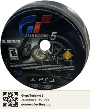 Gran Turismo 5 PlayStation 3, NTSC disc