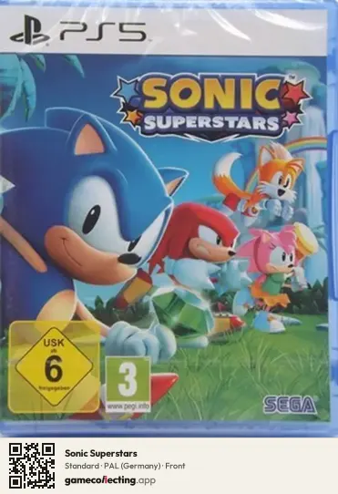 Sonic Superstars PlayStation 5, Germany box front