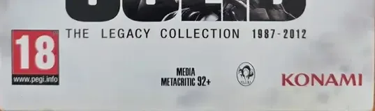 Metal Gear Solid: The Legacy Collection, the PEGI square on its front