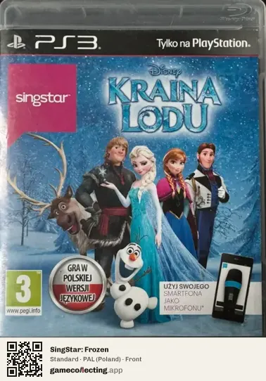 SingStar: Frozen PlayStation 3, Poland box front
