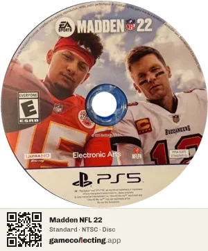 Madden NFL 22 PlayStation 5, NTSC disc