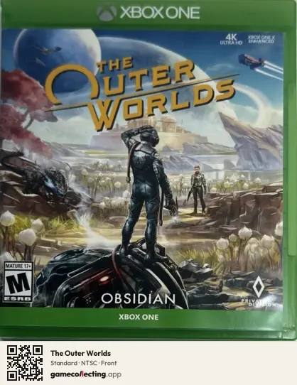 The Outer Worlds Xbox One, NTSC box front