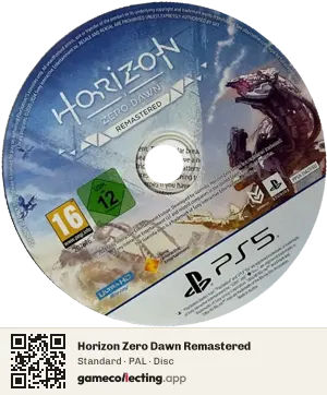 Horizon Zero Dawn Remastered PlayStation 5, PAL disc