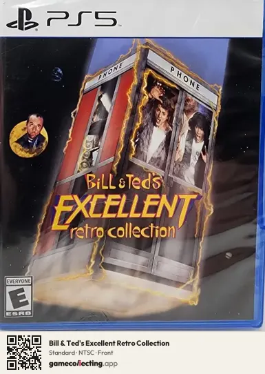 Bill & Ted's Excellent Retro Collection PlayStation 5, NTSC box front
