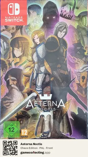 Aeterna Noctis Nintendo Switch, PAL box front