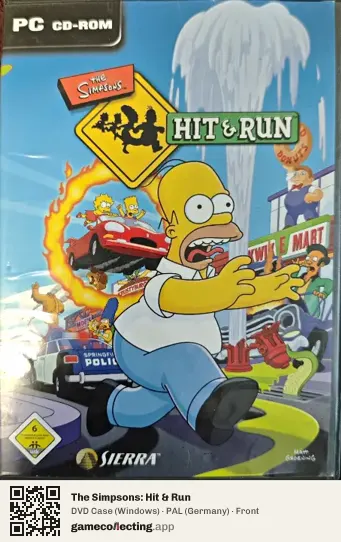 The Simpsons: Hit & Run Computer, Germany box front