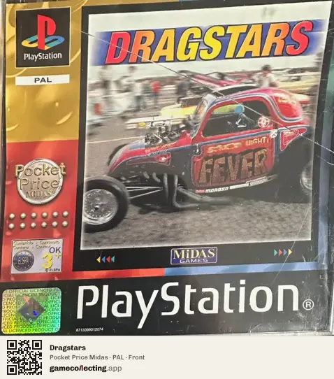 Dragstars PlayStation, PAL box front