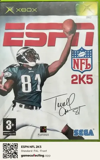 ESPN NFL 2K5 Xbox, PAL box front