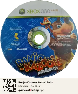 Banjo-Kazooie: Nuts & Bolts Xbox 360, PAL disc