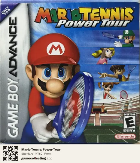 Mario Tennis: Power Tour Game Boy Advance, NTSC box front
