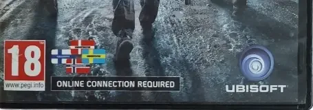 Tom Clancy's The Division, the PEGI square on its front