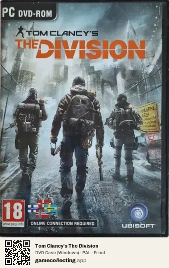 Tom Clancy's The Division Computer, PAL box front