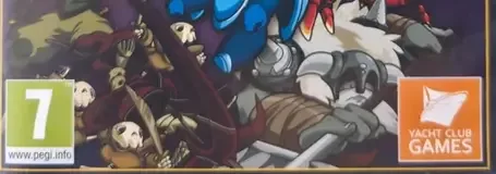 Shovel Knight, the PEGI square on its front