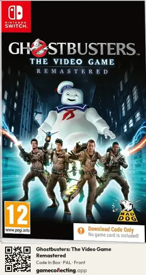 Ghostbusters: The Video Game Remastered Nintendo Switch, PAL box front
