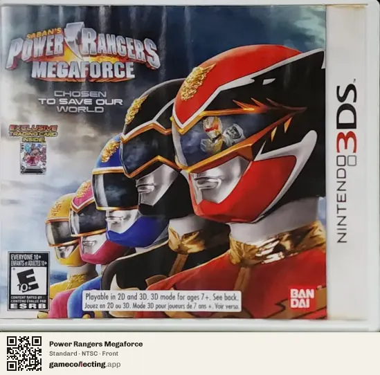 Power Rangers Megaforce Nintendo 3DS, NTSC box front