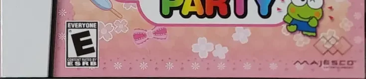 Hello Kitty Party, the ESRB box on its front