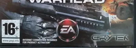 Crysis Warhead, the PEGI square on its front