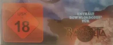 Bayonetta 2, the USK square on its front