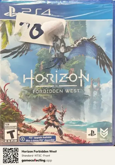 Horizon Forbidden West PlayStation 4, NTSC box front