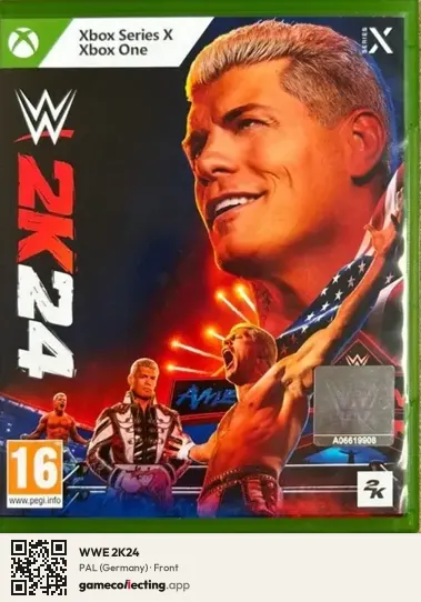 WWE 2K24 Xbox Series X, Germany box front