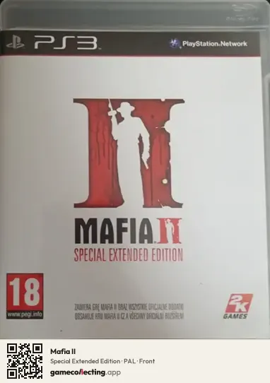 Mafia II PlayStation 3, PAL box front