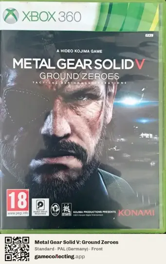 Metal Gear Solid V: Ground Zeroes Xbox 360, Germany box front