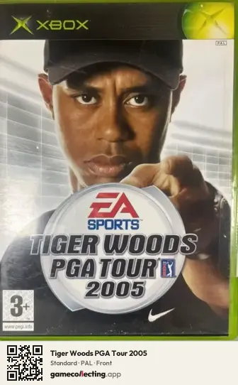 Tiger Woods PGA Tour 2005 Xbox, PAL box front