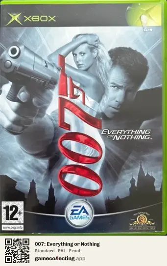 007: Everything or Nothing Xbox, PAL box front