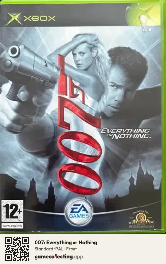 007: Everything or Nothing Xbox, PAL box front