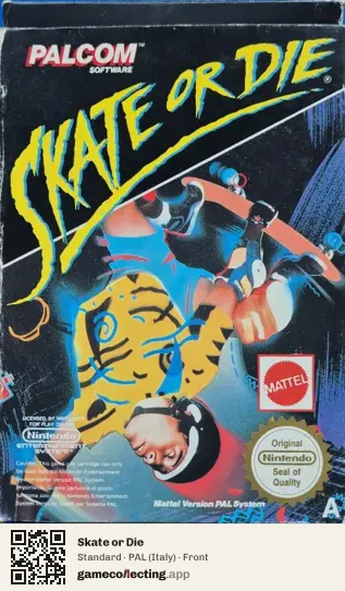 Skate or Die Nintendo Entertainment System, Italy box front