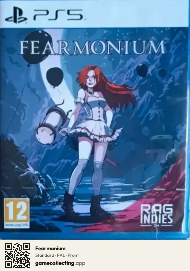 Fearmonium PlayStation 5, PAL box front