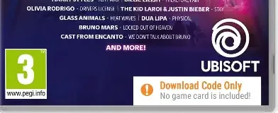 Just Dance 2023 Edition, the PEGI square on its front