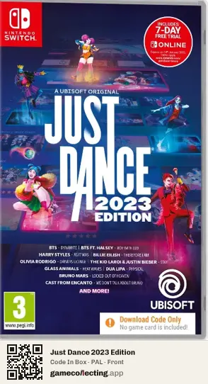 Just Dance 2023 Edition Nintendo Switch, PAL box front