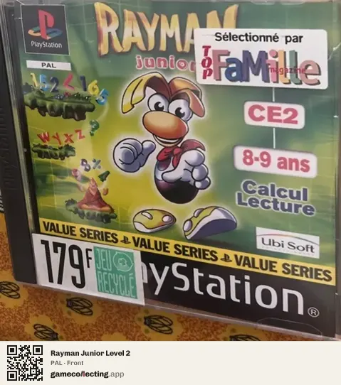 Rayman Junior Level 2 PlayStation, PAL box front