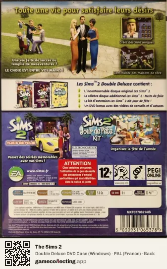 The Sims 2 Computer, France box back