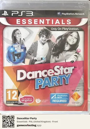 DanceStar Party PlayStation 3, United Kingdom box front