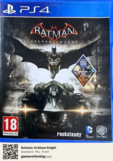 Batman: Arkham Knight PlayStation 4, PAL box front