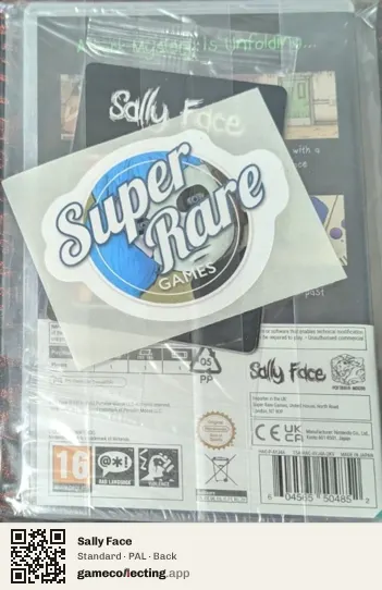 Sally Face Nintendo Switch, PAL box back