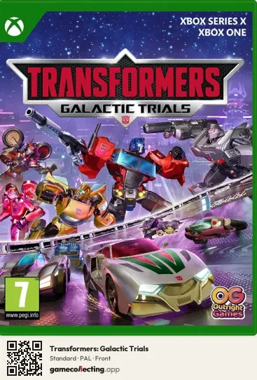 Transformers: Galactic Trials Xbox Series X, PAL box front