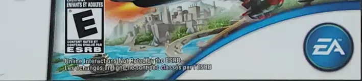 MySims SkyHeroes, the ESRB box on its front