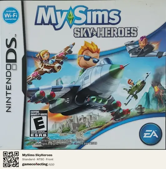 MySims SkyHeroes Nintendo DS, NTSC box front