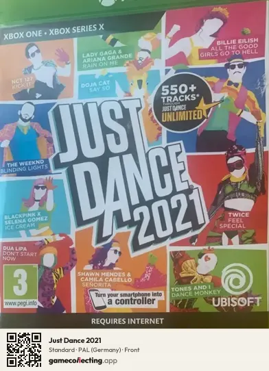 Just Dance 2021 Xbox One, Germany box front