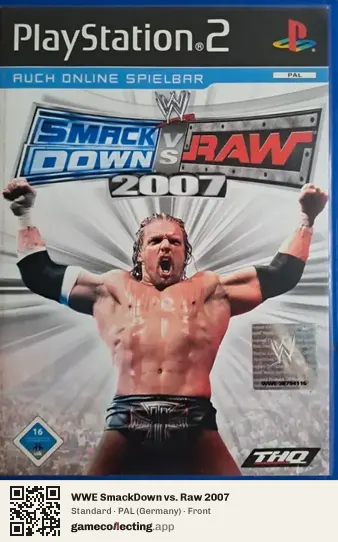 WWE SmackDown vs. Raw 2007 PlayStation 2, Germany box front