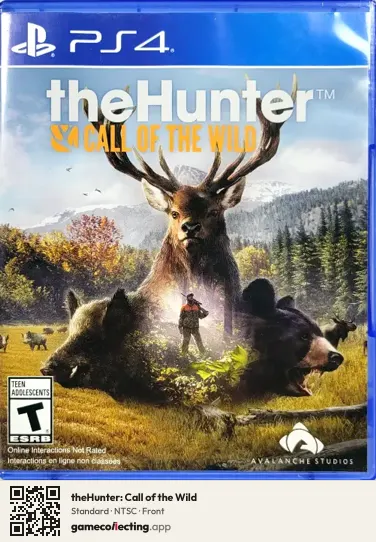 theHunter: Call of the Wild PlayStation 4, NTSC box front