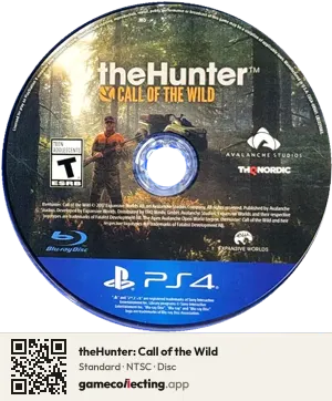 theHunter: Call of the Wild PlayStation 4, NTSC disc