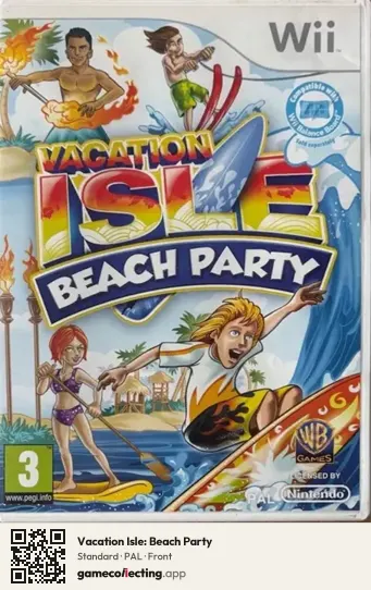 Vacation Isle: Beach Party Nintendo Wii, PAL box front