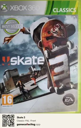 Skate 3 Xbox 360, PAL box front