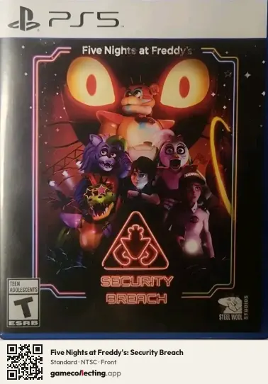 Five Nights at Freddy's: Security Breach PlayStation 5, NTSC box front